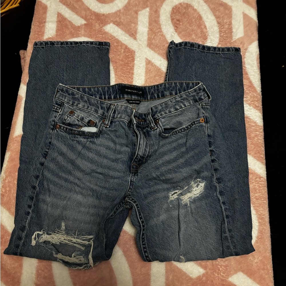 Aeropostale Women's Blue Flare Jeans